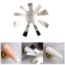 Cut Long V Line Stainless Steel Nail Template Easy French Trimmer Nail Cutter