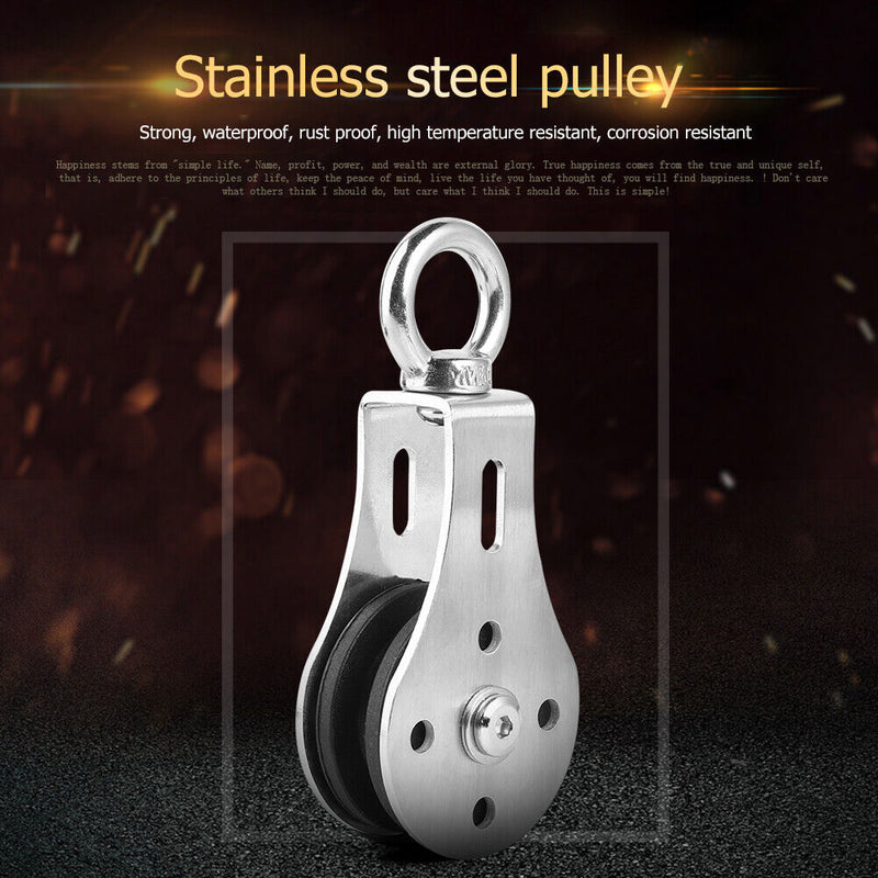 Steel Fitness Pulley Wheel Heavy Lifting Strength Training Gym Equipment Newly