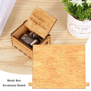 Wooden Board for Hand Cranked Music Box Accessory Xmas Gift Birthday Party Decor