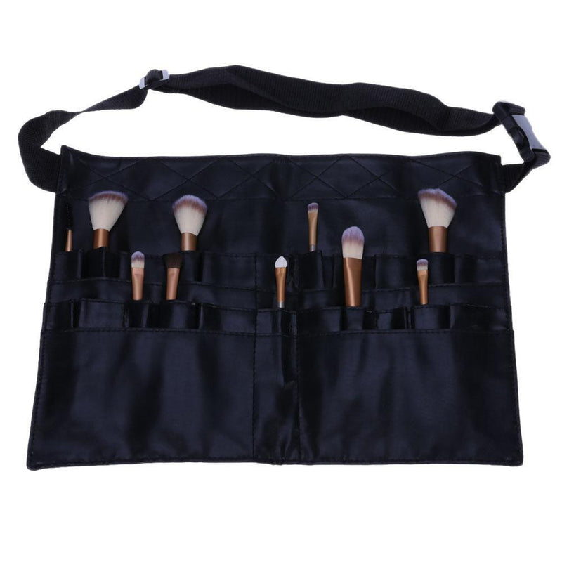 Makeup-brush Bag Black Apron Belt Professional PVC Makeup Tool Case Bag Newly