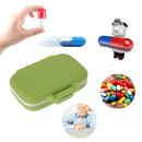 3 Grids Portable Pill Box Medicine Jewelry Storage Case Container(Green)