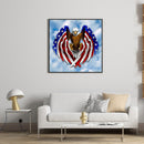 5D DIY Diamond Painting Kits Full Round Drill USA Eagle Mosaic Home Decorat