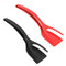 5pcs 2 in 1 Non Stick Grip Flip Fried Egg Toast Bread Pancake Spatul(Black)