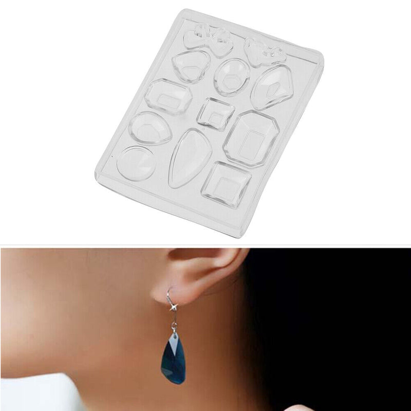 1pc Crystal Silicone Mold Earrings Pendant Jewelry Making Mould Craft Tool Newly