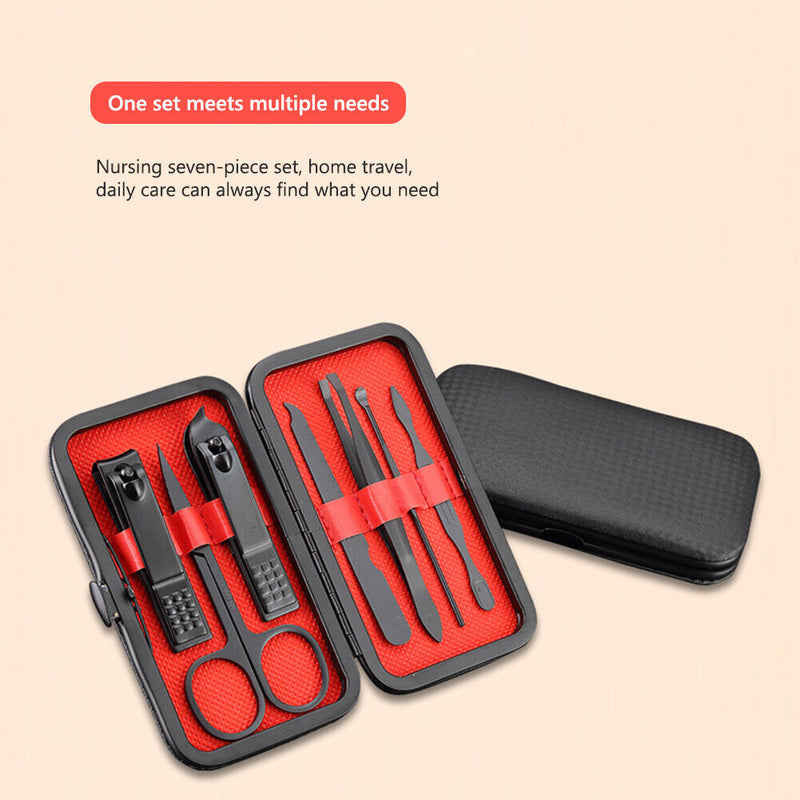 7/10pcs Manicure Nail Tool Set Portable Convenient for Women Man Beauty Products