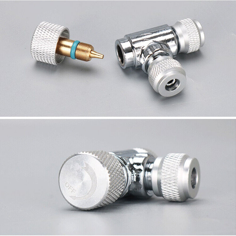 CO2 Trimming Valve Aquarium Dioxide Bubble Valve Regulator Refiner (Double)