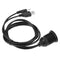 Car Dashboard Moto USB 2.0 3.5mm M/F AUX Lead Extension Cable