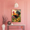 5D DIY Diamond Painting Rooster Sunflower Full Round Rhinestone Wall Art Picture
