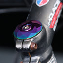 Aluminum Alloy Bike Headset Cover Screws Set Bicycle Front Fork Headsets Top Cap