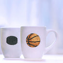 9pcs Stickers DIY Round Drill Diamond Painting Sports Ball Rhinestone Kit Newly