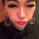 Fashion Hip Hop Gothic Dangle Rock Ear Studs Blade Drop Earrings Acrylic Punk