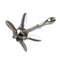 Dinghy Folding Stainless Steel Universal Kayak Grapnel Anchor Marine Canoe Boat