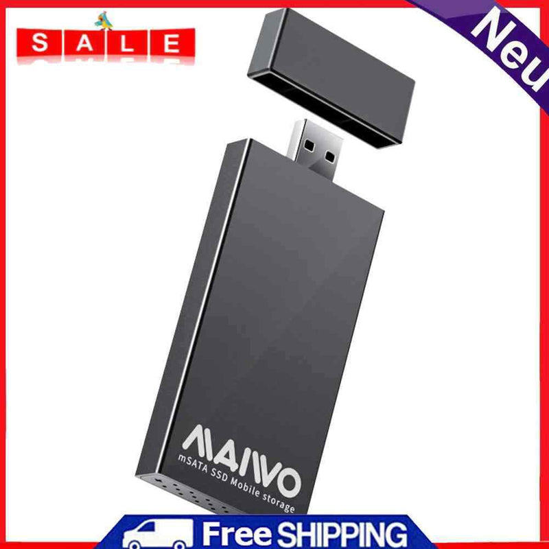 MAIWO K1642S USB 3.0 to mSATA SSD Box 5Gbps Solid-State Drive Mobile Enclosure