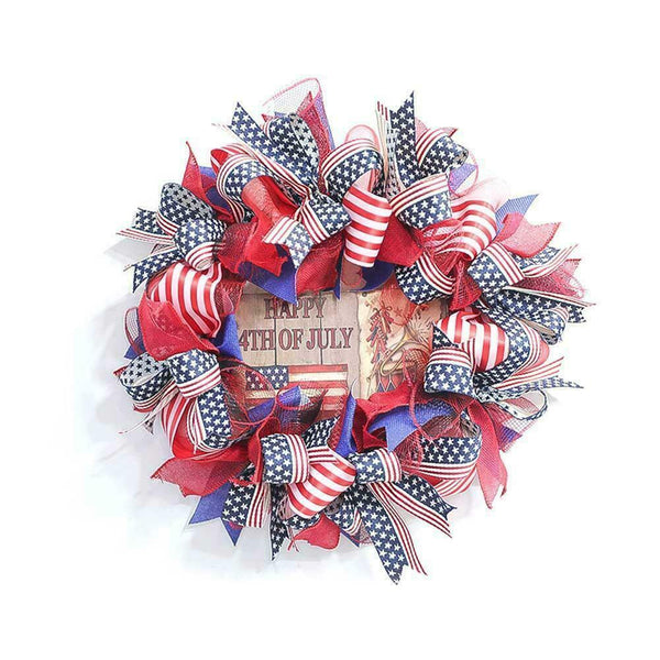 Independence Day Wreath 4Th of July Wreaths Decor Decoration Door Front V1 E6B4