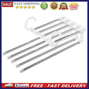 Multi-function Pants Hanger 5 Tier Stainless Steel Pants Rack Trousers Orga