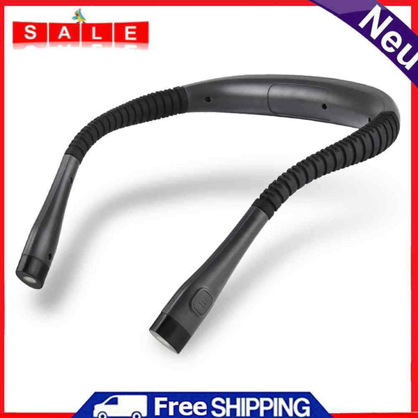 Portable Book Light Flexible Handsfree LED Neck Light Hug Reading Lamp Lighting