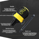 Dual Purpose Slotted Phillips 2 in 1 Mini Ratchet Screwdriver Tool (Yellow)