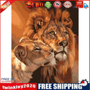 Hand Painted Artwork Frameless DIY Snuggle Lions Painting By Numbers Kit