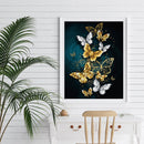 Color Butterfly DIY Canvas Paint By Numbers Oil Hand Painted Kit (YHRM-194)