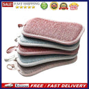 Double Sided Sponge Scouring Pad Kitchenware Washing Decontamination Dish Towel