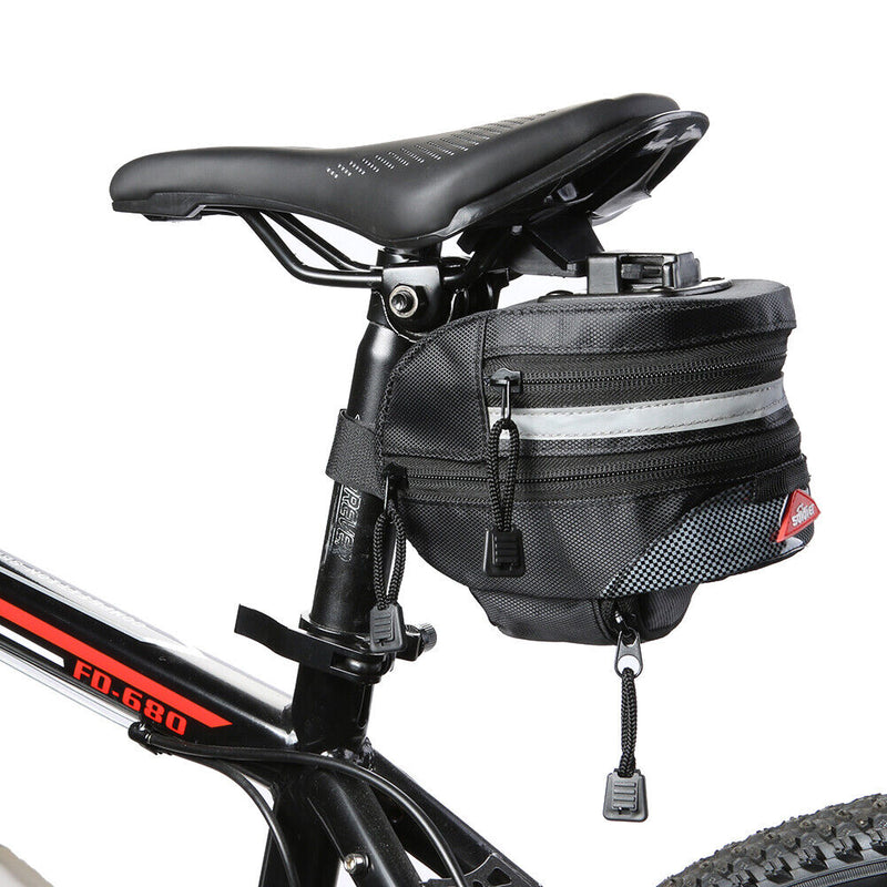 Storage saddle bag reflective bicycle seat rear bags bicycle equipment