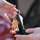 5D DIY Full Special Drill Diamond Painting Keychain Art Pendant(17x7cm)