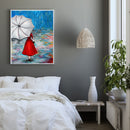 Woman with Umbrella Acrylic Oil Paint By Numbers Canvas Drawing DIY Hand Painted
