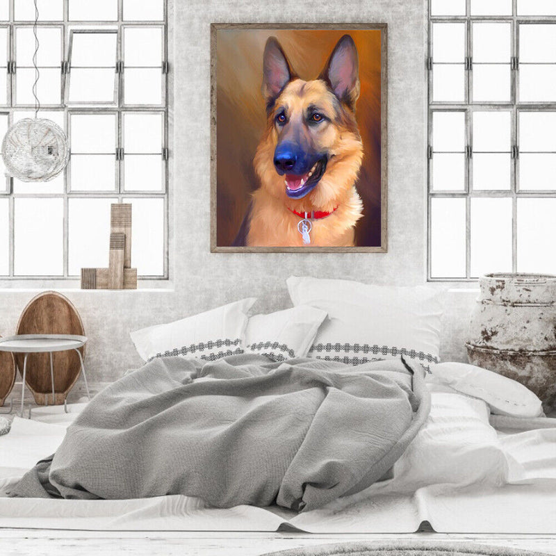 Oil Painting By Numbers Acrylic Handmade Dog Digital Picture Art for Home Decor