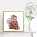 5D DIY Part Special Shaped Drill Diamond Painting Cat Art Decor (YX287) Newly