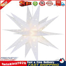 Christmas Tree Top Star Ornaments Festival Party Indoor Lights (White EU) Newly