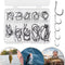 500pcs/set No.3-12 10 Types Black Nickel Fishing Hooks Fishing Accessories Newly