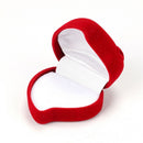 Gift Storage Engagement Jewelry Box Wedding Ring Box Red Heart Velvet Ring Box