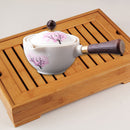 Portable Chinese Gongfu Kung Fu Tea Set 360 Rotating Teapot Ceramic Tea Maker