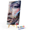 Half Face Oil Paint By Numbers Kits DIY Handpainted on Canvas Wall Art Gift