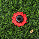 MUQZI MTB Road Bike Rear Derailleur Ceramic Pulley Guide Wheel (Red 11T) Newly