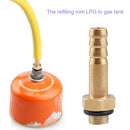 Outdoor Camping Gas Tank Refill Adaptor Valve Gas Can Filling Joint (10mm) Newly