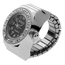 Women Arabic Number Round Alloy Girls Finger Ring Watch Party Gifts