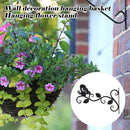 Metal Hanging Flower Plant Basketball Wind Chime Hook Hanger for Balcony Home Decor