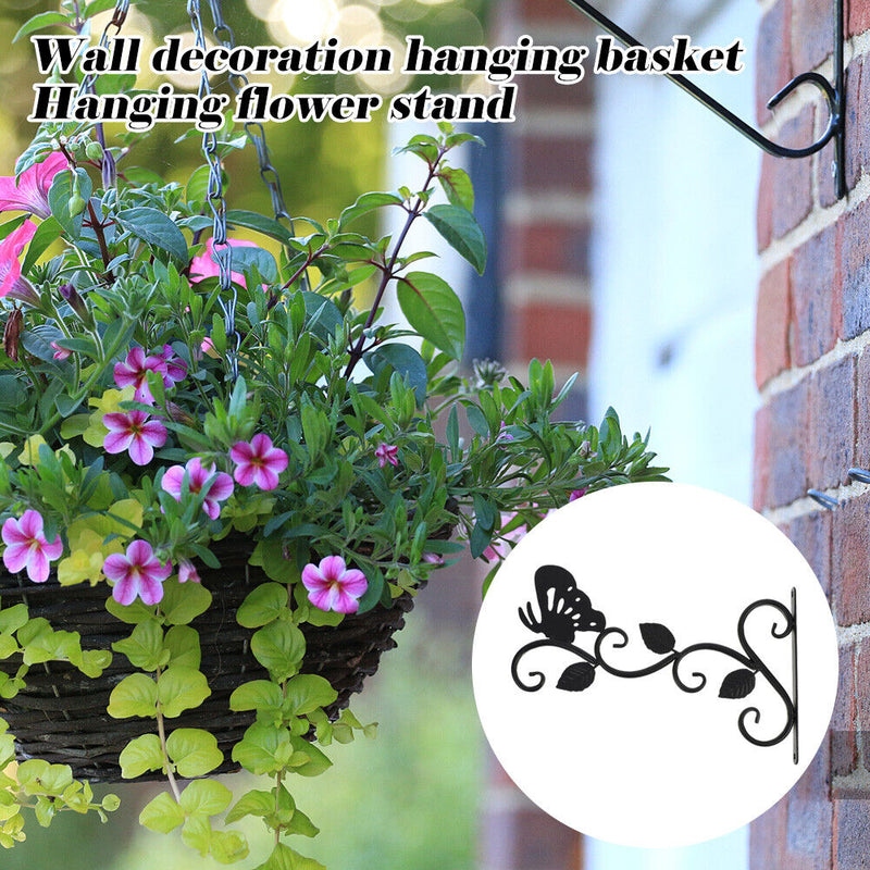 Metal Hanging Flower Plant Basketball Wind Chime Hook Hanger for Balcony Home Decor