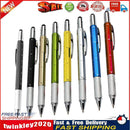 Multi-functional Level Ballpoint Pen Handy Tech Screwdriver Random (Blue) Newly