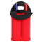 Neoprene Wine Bottle Cooler Double Bottle Protective Sleeve Holder (Red) Newly