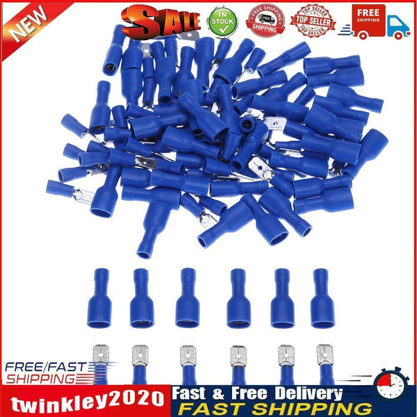 FDFD2-250 16-14AWG Male/Female Kit Insulated Spade Wire Connector Terminal Newly