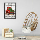 Full Cross Stitch 11CT Christmas Tree Car Printed Wall Crafts Home Decorations