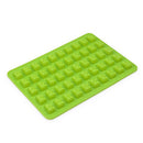 50 Cavity Gummy Bears Silicone Soap Ice Cube Tray Baking Mold (Green) Newly