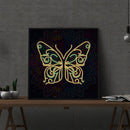 #A 5D Diamond Painting Kit Blue Flower Butterfly Partial Special Shape Drill D