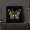 #A 5D Diamond Painting Kit Blue Flower Butterfly Partial Special Shape Drill D