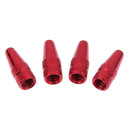 5pcs Bicycle Presta High Aluminium Pressure Valve Caps Dust Covers (Red) Newly