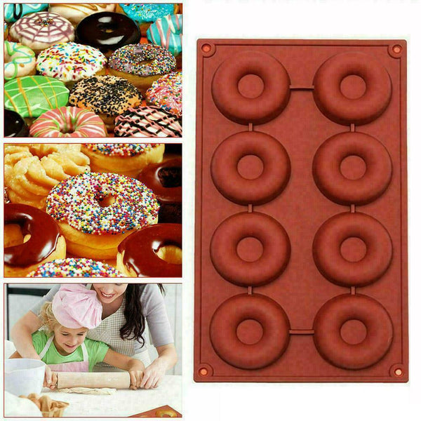 1* Donut Mould Muffin Cupcake NonStick Doughnut Mold L9H3 Baking Pan N5E3