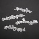 4PCS Happy Birthday Metal Punching Molds for Scrapbooking Dies Metal Embossing Ord