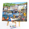Street Houses Canvas Paint By Numbers Oil Hand Painted Drawing Kit Home Decor